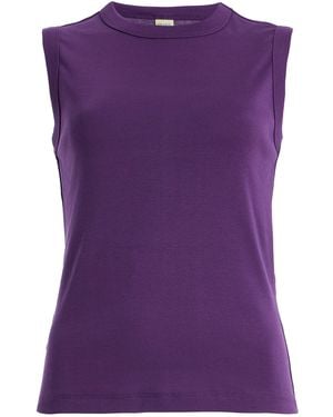 Flore Flore Esme Cotton Tank Top - Purple