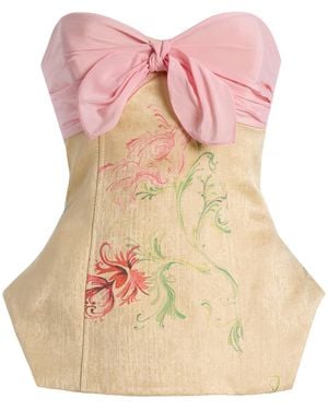 Rosie Assoulin Exclusive Gesundheit Bustier Hippy Top - Pink