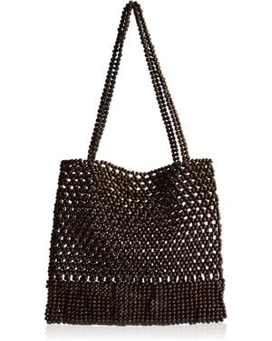 Bembien Onda Beaded Tote - Black