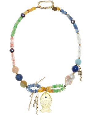 Joie Ocean Glow-Stone Necklace - Metallic
