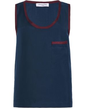 Franchise Fanny Silk Tank - Blue
