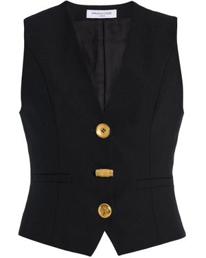 Franchise Anita Wool Vest - Black