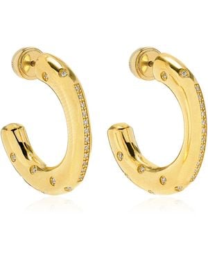 Lauren Rubinski Peggy 14k Yellow Gold Diamond Earrings - Metallic