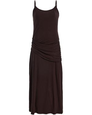 Anemos Draped Jersey Midi Dress - Purple