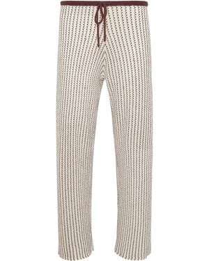 Onia Crochet Knit Drawstring Pant - Natural