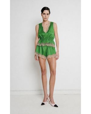 Franchise Lisette Silk Top - Green