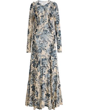Ulla Johnson Celina Printed Midi Dress - White