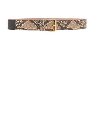 Dries Van Noten Effect Leather Belt - Multicolour