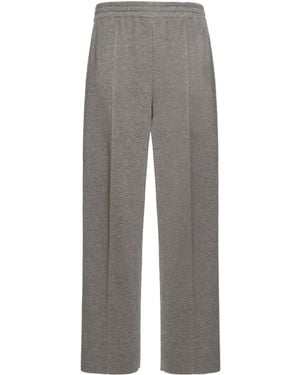 Malo Luxury Cashmere-Silk Trousers - Grey