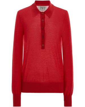 Twp Uma Cashmere Henley - Red