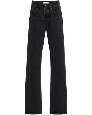 Jeanerica Sisli Rigid Mid-Rise Straight-Leg Jeans - Black