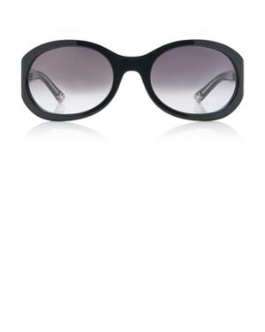 Gucci Round-Frame Acetate Sunglasses - Black
