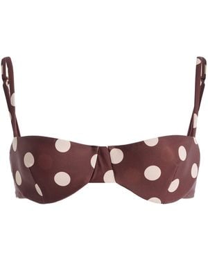 Juillet Ingrid Polka Dot Bikini Top - Purple
