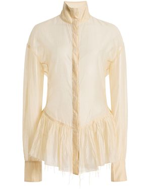 THE LATEST Elane Muslin Top - Natural