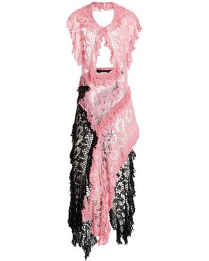 DIOTIMA Drift Crocheted Cotton Midi Dress - Pink