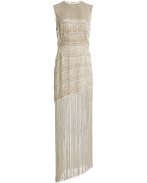 Twp Stairway To Heaven Fringed Maxi Dress - White