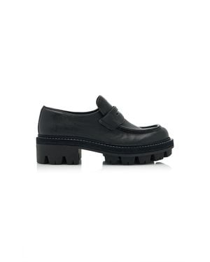 Prada Leather Loafers - Black