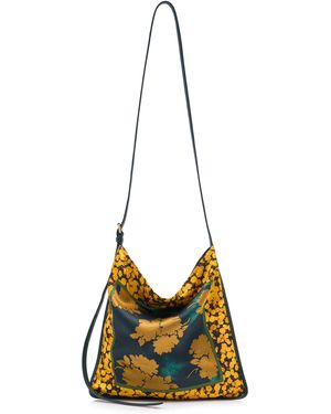 Dries Van Noten Large Scarf Print Shoulder Bag - Yellow