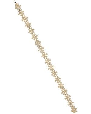 Sydney Evan Daisy 14k Gold And Diamond Eternity Bracelet - Metallic
