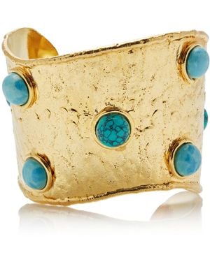Sylvia Toledano Flow Ii; Larimar 22K-Plated Bracelet - Yellow