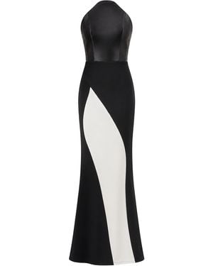 Greta Constantine Stravinsky Paneled Gown - Black
