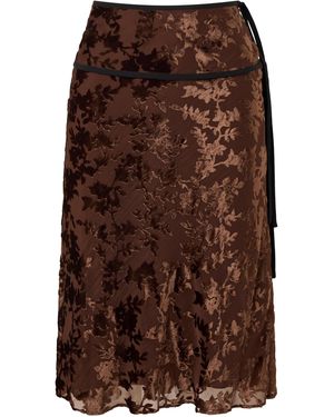 ROAME. Adah Midi Skirt - Brown