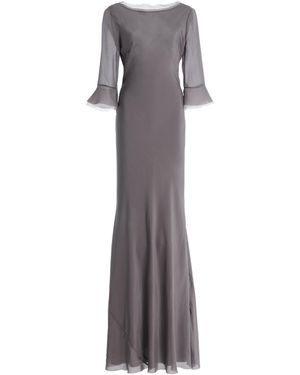 STAUD Marais Silk Maxi Dress - Grey