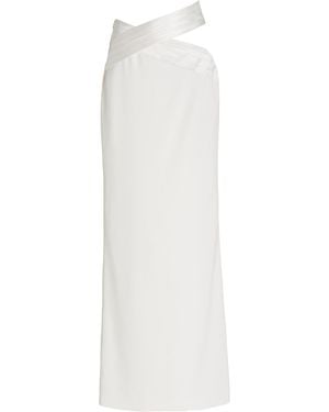 Monot Cutout Crepe Maxi Skirt - White