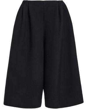 The Row Fauna Wool Shorts - Black