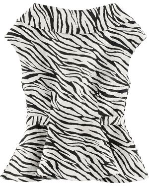 ARAKII Exclusive Peplum Cotton-blend Top - Black
