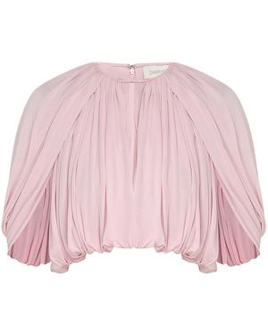 Zimmermann Alchemy Jersey Cape Top - Pink