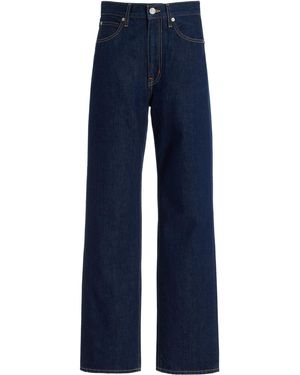 SLVRLAKE Denim London Rigid High-rise Straight-leg Jeans - Blue