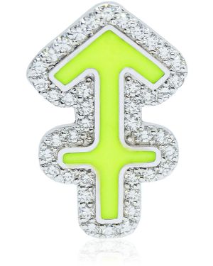 Ashna Mehta Sagittarius 18K Diamond Bag Charm - White