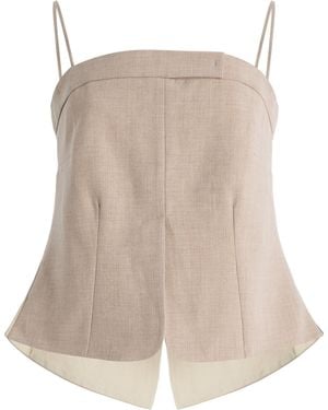 THE GARMENT Pisano Suiting Top - Natural