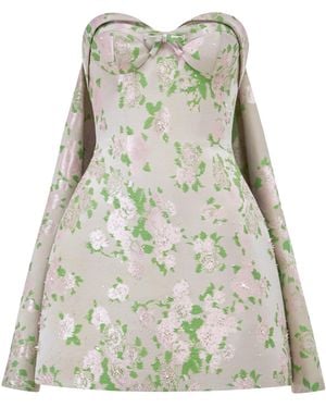 Montsand Silk-Blend Corset Mini Dress - White