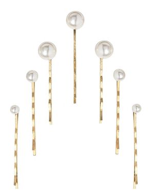 Jennifer Behr Set-Of-Seven Pearl Hairpins - White