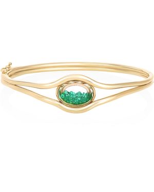 Moritz Glik 18K Rastro Bracelet Petite Emerald - Green