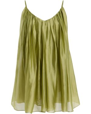 SIRAPOP Exclusive Symone Organza Mini Dress - Green