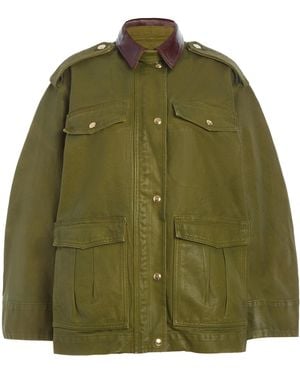 RÙADH The Ettienne Boxy Cotton Jacket - Green