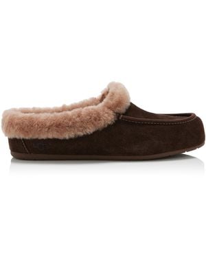 UGG Ansley Sheepskin Slippers - Brown