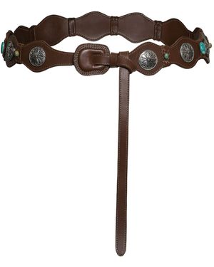 Johanna Ortiz Gaucho Honour Leather Belt - Black