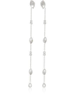 Harakh Frangipani 18k White Gold Diamond Earrings