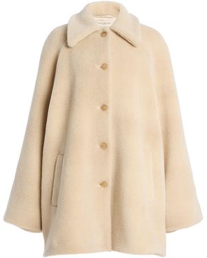 Kallmeyer Betty Car Wool-Shearling Coat - Natural