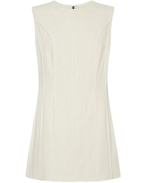 BEARE PARK Drill Paneled Mini Dress - Natural