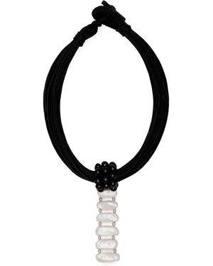 Le Sundial Pearl Necklace - Black