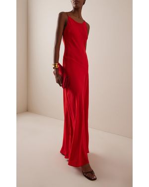 chinese dress ladies STAUD TRINITY SILK DRESS EARTH main image 0
