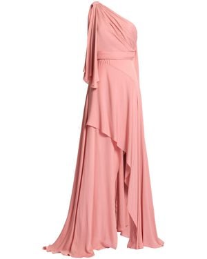 Elie Saab Draped Silk Georgette Gown - Pink
