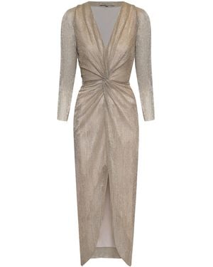 ANDRES OTALORA Estudio Interior Gathered Midi Dress - Natural