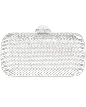 Judith Leiber Soap Dish Crystal Clutch - White