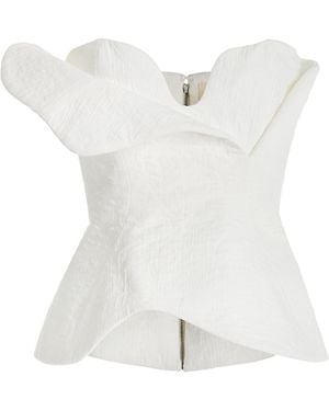 Mara Hoffman Angela Textured-cotton Top - White